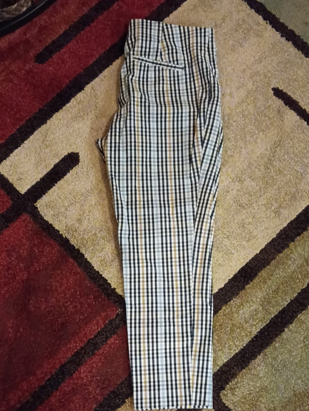 A New Day Black & White Check Dress Pants Size 14